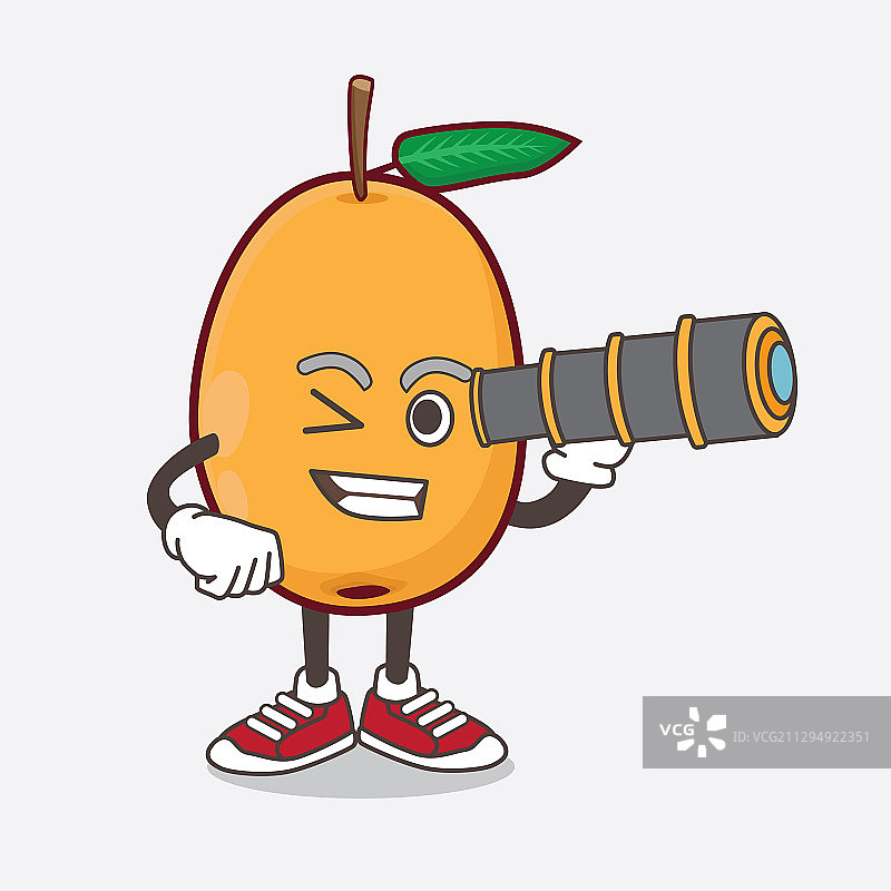 卡通枇杷吉祥物图片素材