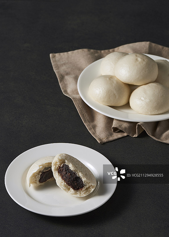 冬季小吃Hoppang黑色背景图片素材