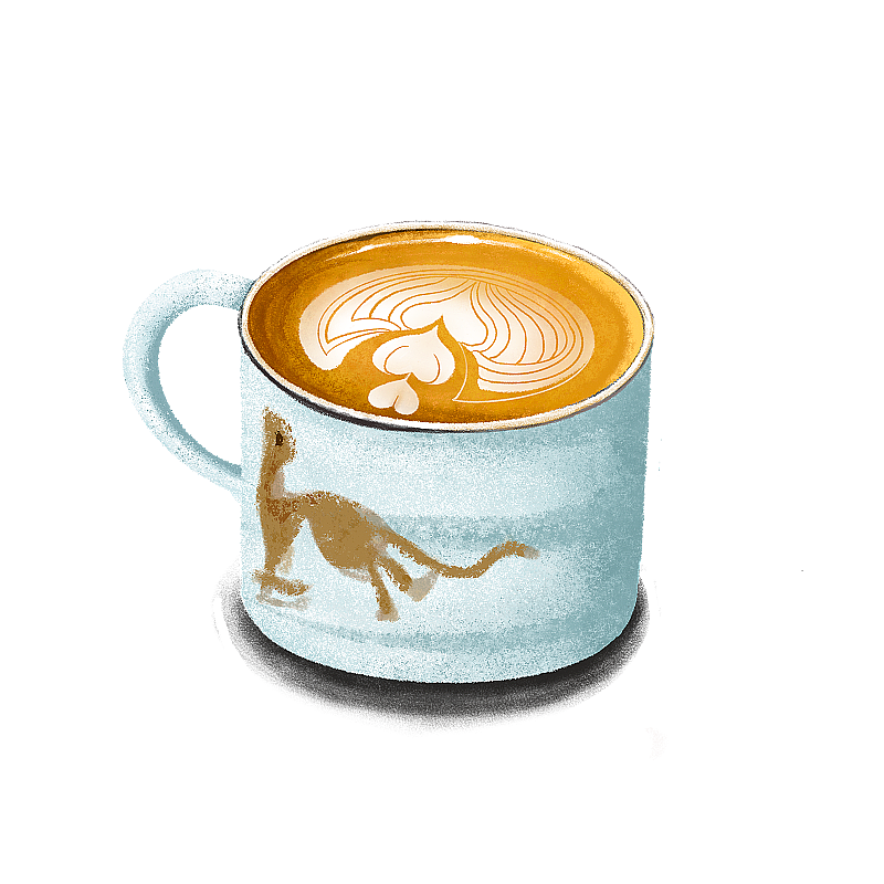 咖啡拿铁图片素材