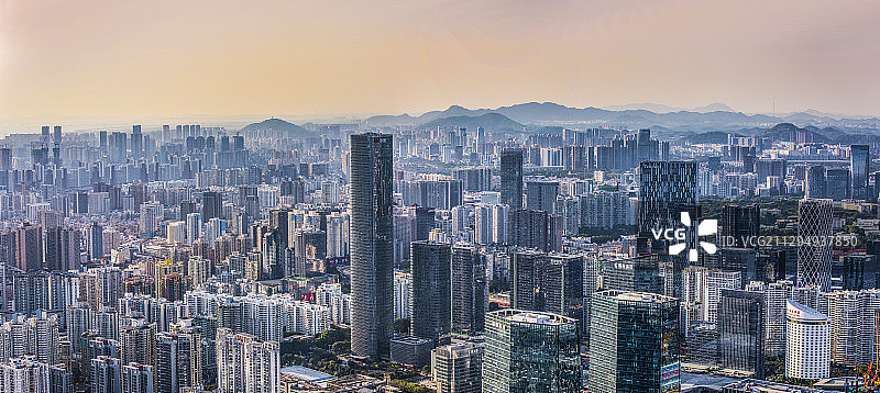 深圳南山区海岸城地标城市风光全景图片素材