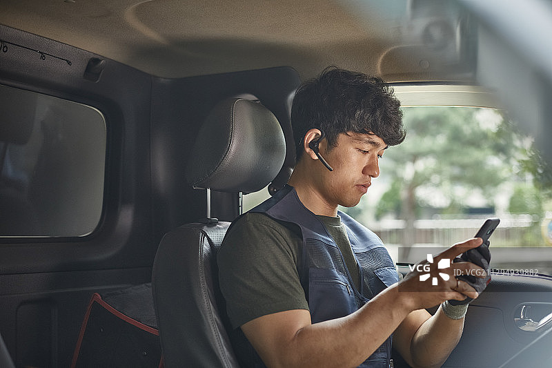 送货，快递，送货员，卡车图片素材