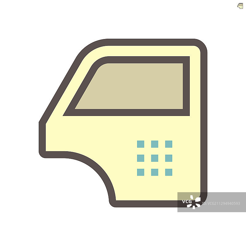 汽车颜色和涂层损坏图标设计图片素材