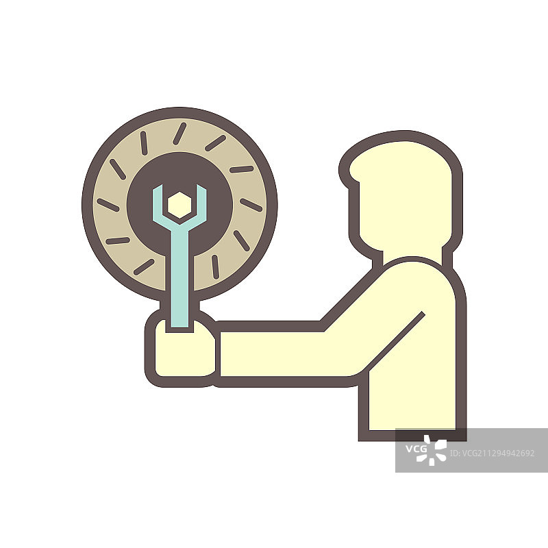 汽车维修技师图标图片素材