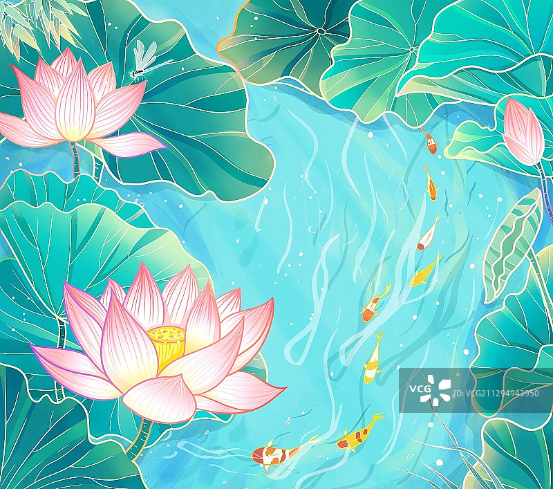 处暑节气横版图片素材