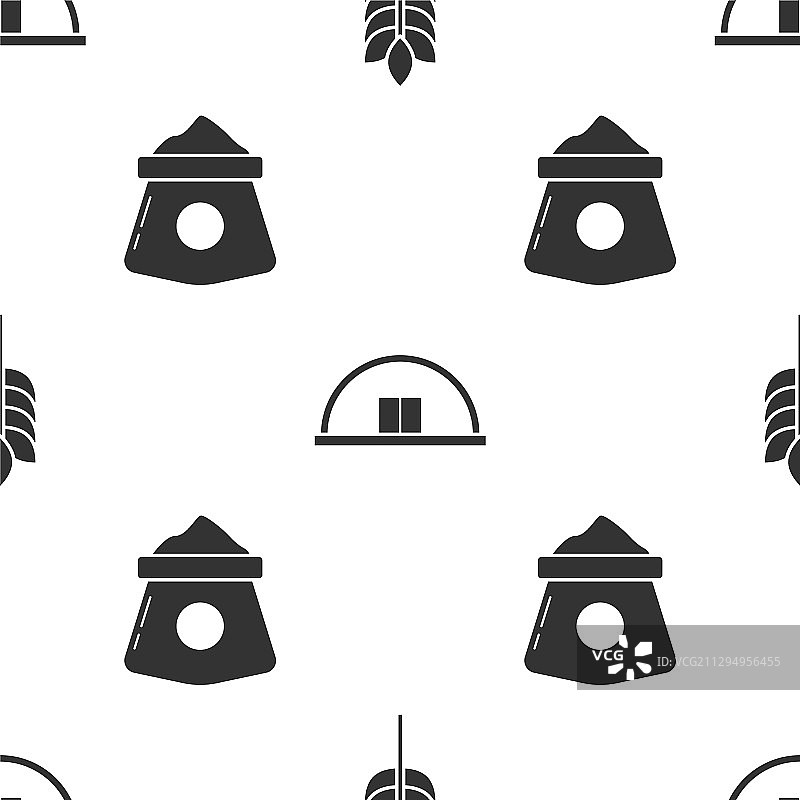 谷物：大米、小麦、玉米、燕麦、黑麦图片素材