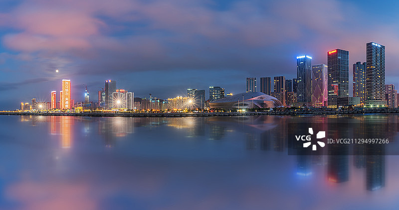 东港夜色图片素材