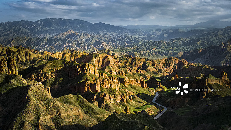 山体大脑——张掖丹霞地质公园冰沟丹霞风景区图片素材
