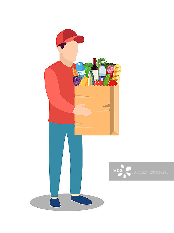 快递员配送图标图片素材