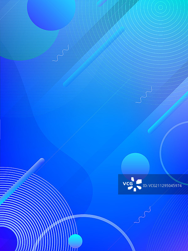 蓝色抽象几何形状科技风背景图片素材