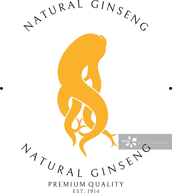 天然人参标志图片素材