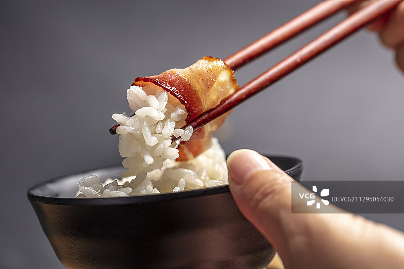 一碗蒸白米饭图片素材