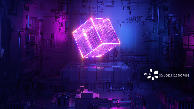 霓虹灯大气空间图片素材