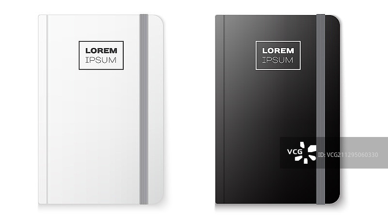 逼真笔记本样机展示图片素材