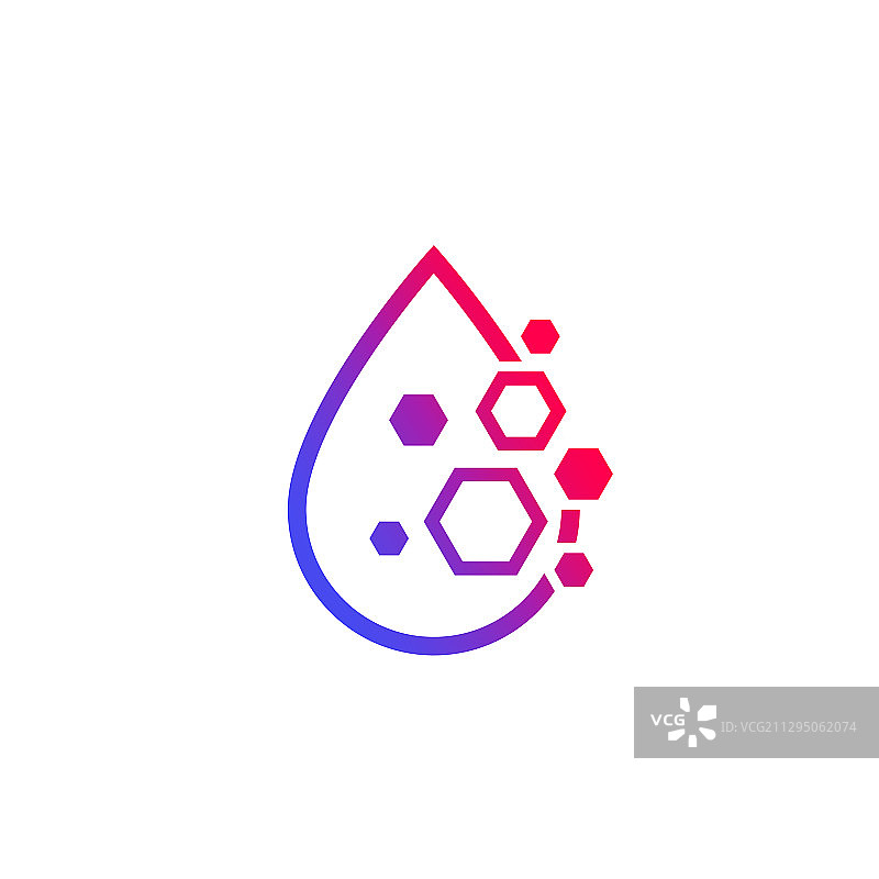 含纳米颗粒的水滴图片素材