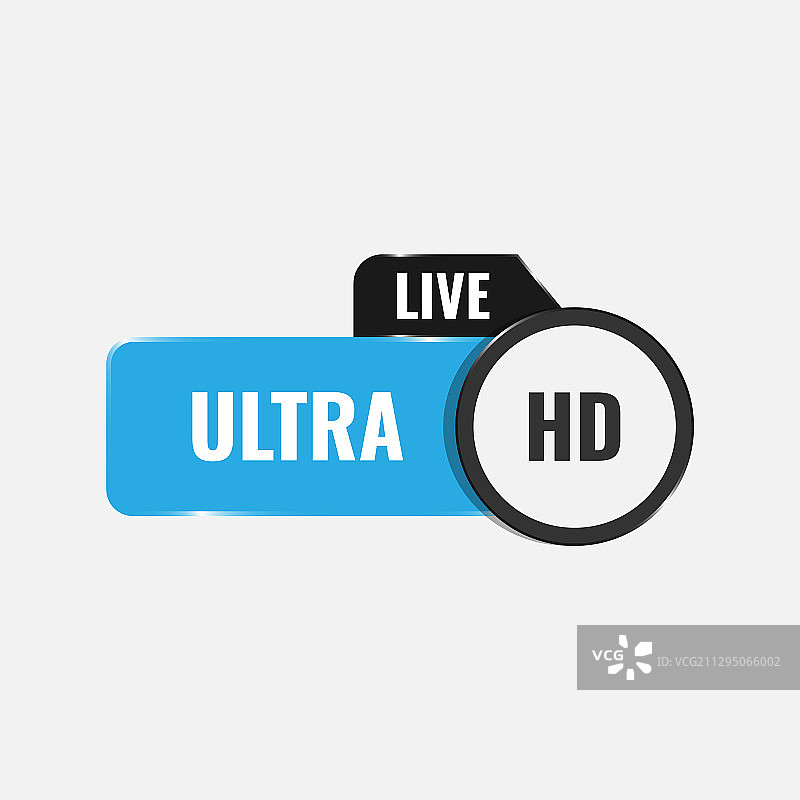超高清直播标志条图片素材