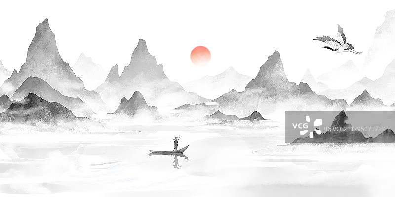 大气水墨图片素材