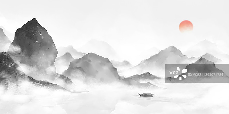 大气水墨图片素材