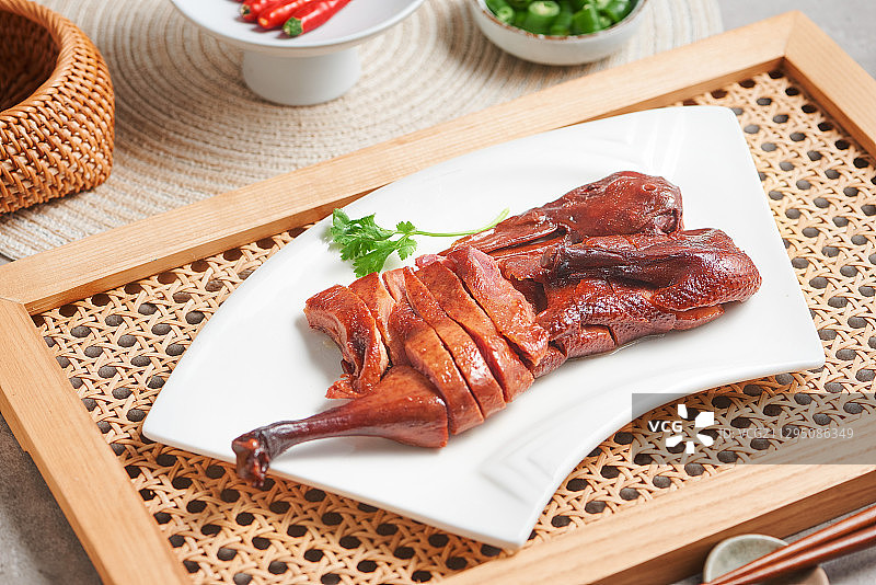 烟熏板鸭图片素材
