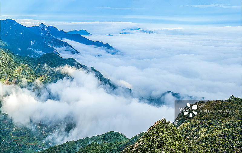蒙阴县 蒙山云海图片素材
