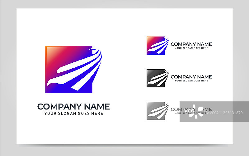 现代鸟类标志设计图片素材