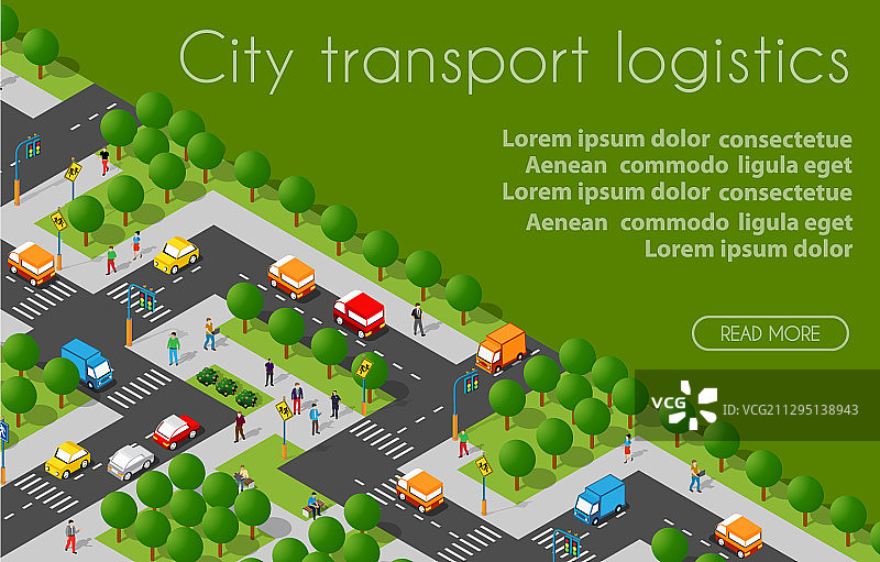 工业物流2.5D等距城市图片素材