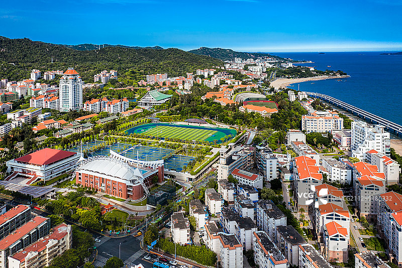 厦门大学航拍图片素材