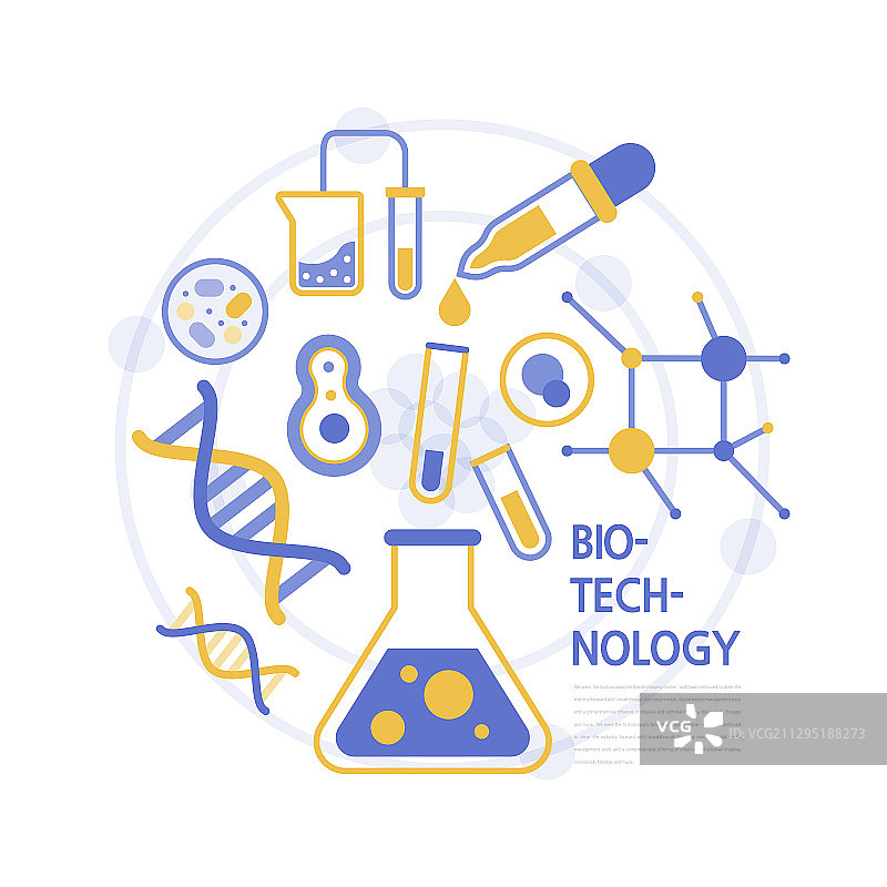 生物科技DNA矢量插画图片素材