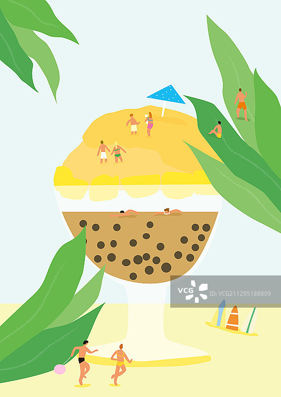 夏季刨冰甜点图片素材