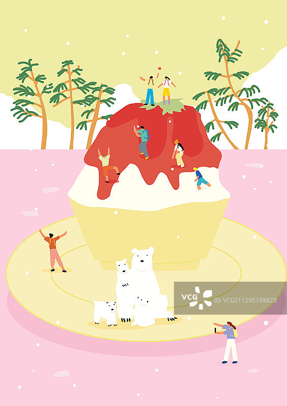 夏季刨冰甜点图片素材