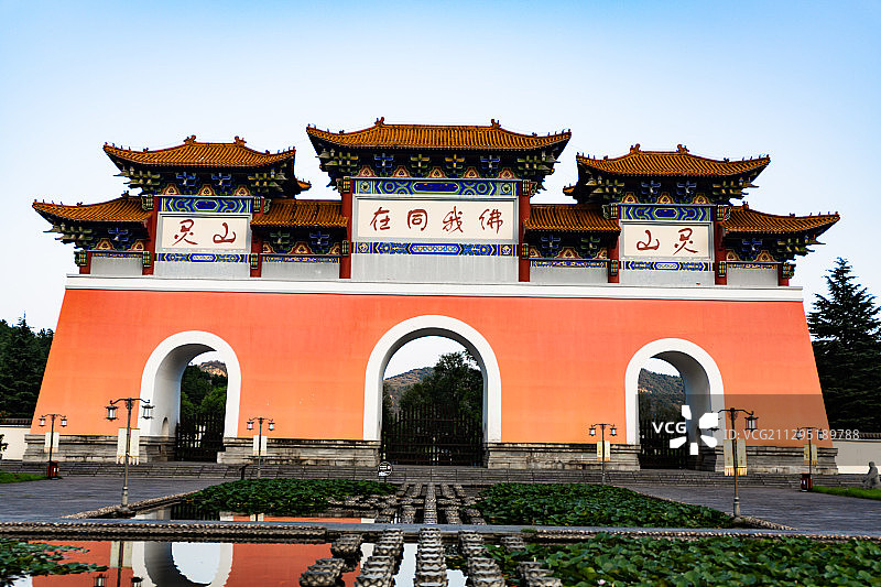 河南省信阳市灵山寺图片素材