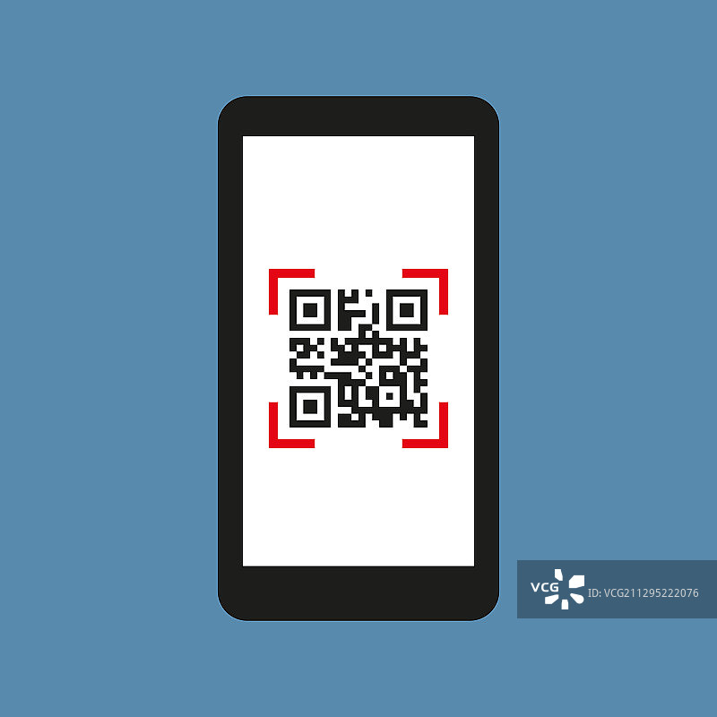 在你的智能手机上解密二维码的图标图片素材
