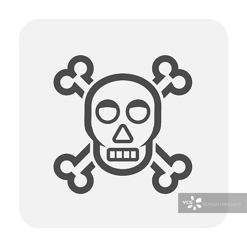 黑色骷髅图标图片素材