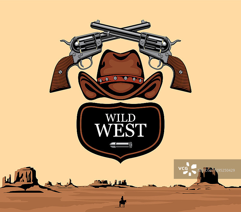 狂野西部主题 banner图片素材