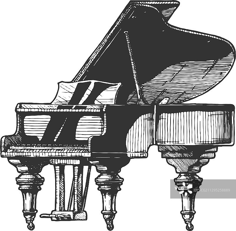 三角钢琴图片素材