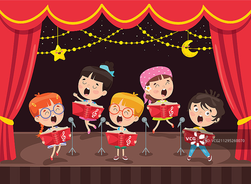 儿童演奏音乐图片素材