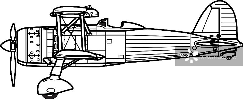 菲亚特CR.42猎鹰战斗机图片素材