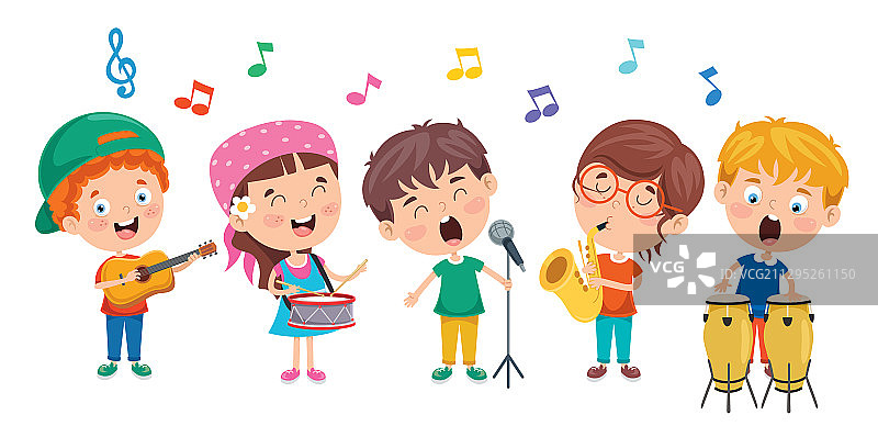 儿童表演音乐图片素材