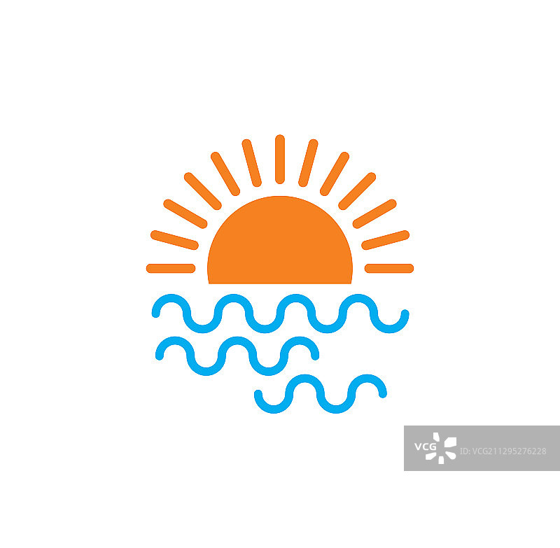 日出日落相关图标背景图片素材