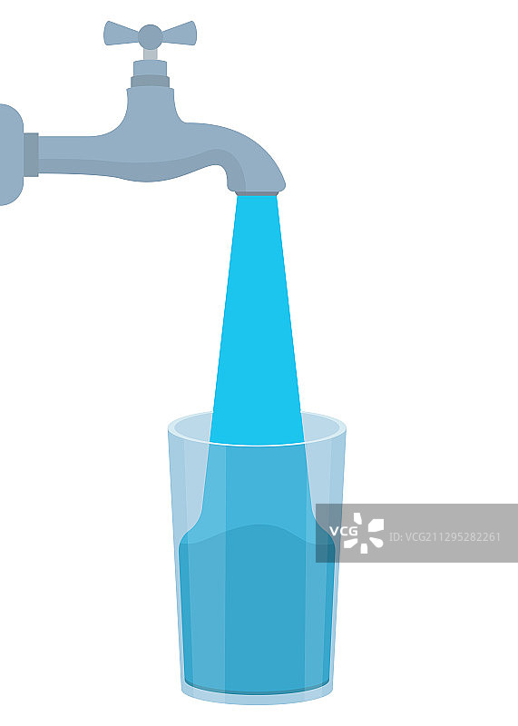 饮用自来水图片素材