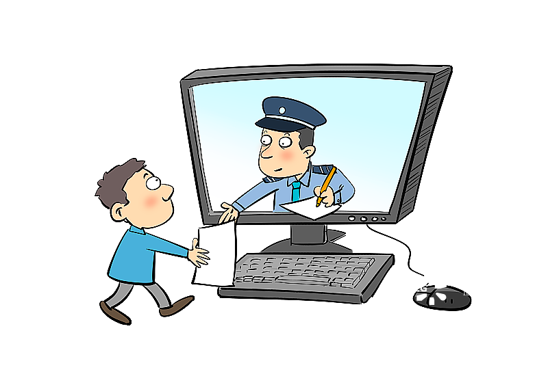 网上报案图片素材