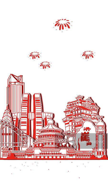 重庆建筑春节图片素材