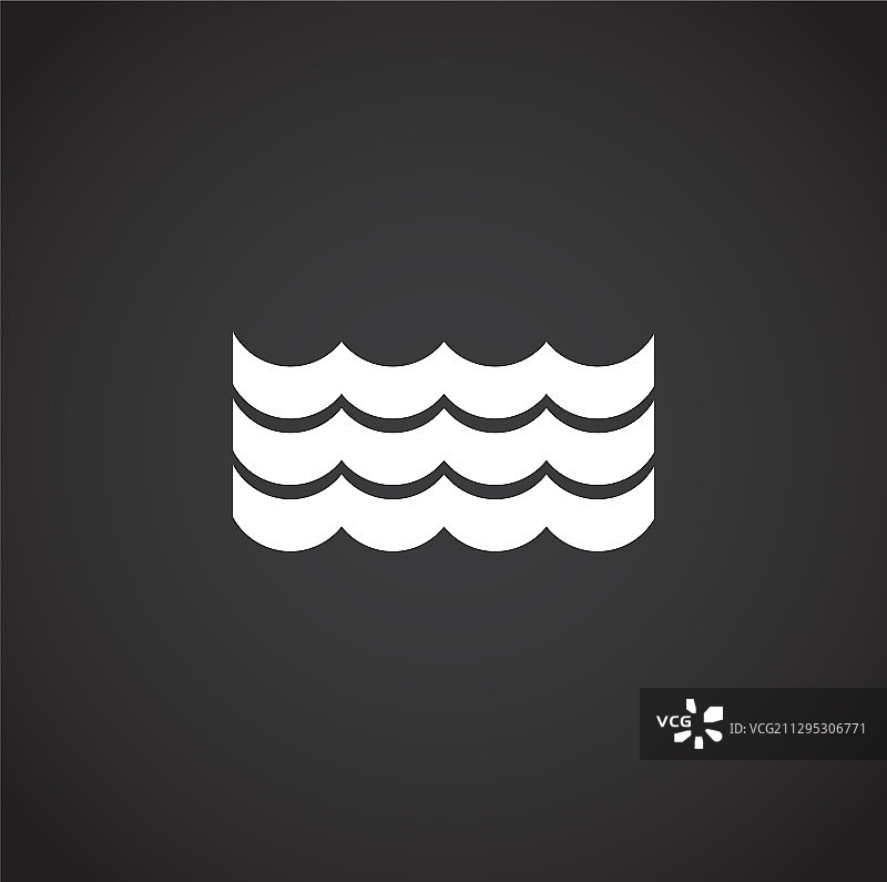 波浪相关图标背景设计图片素材