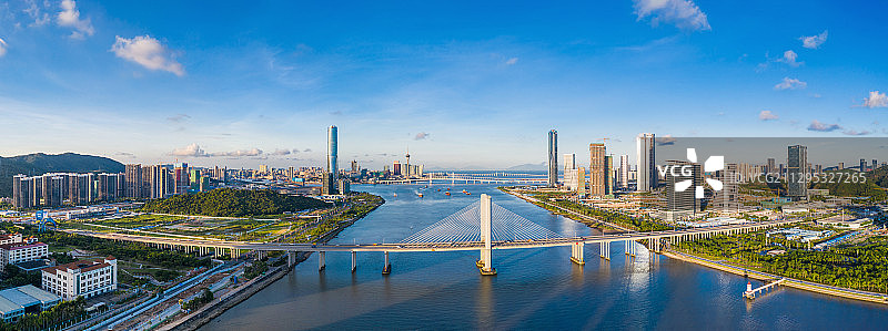 珠海市区横琴金融旅游岛十字门中央商务区图片素材