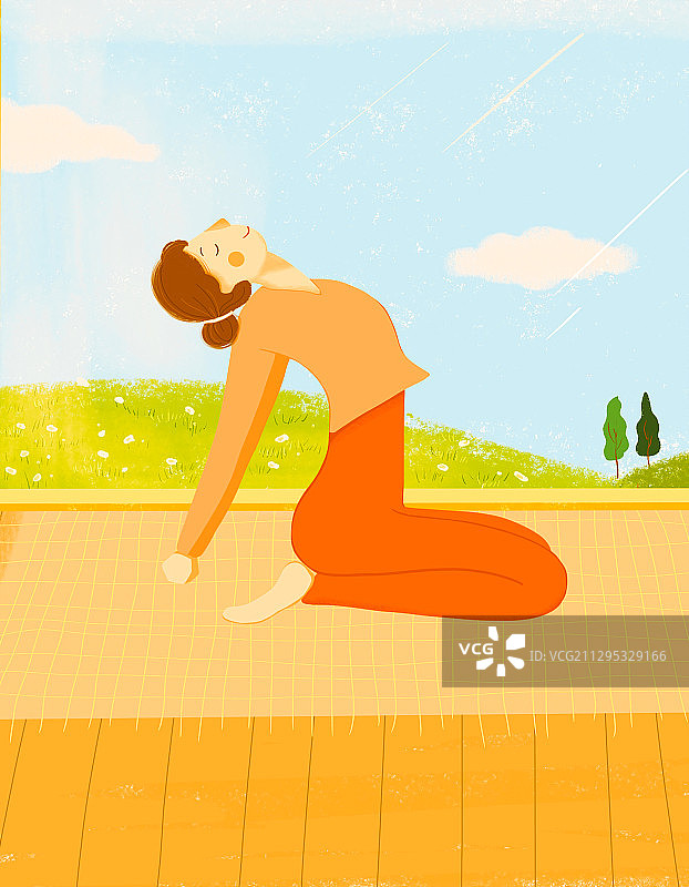 周末瑜伽图片素材