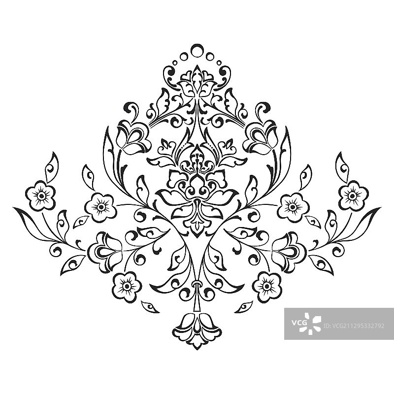 提花中心元素图片素材