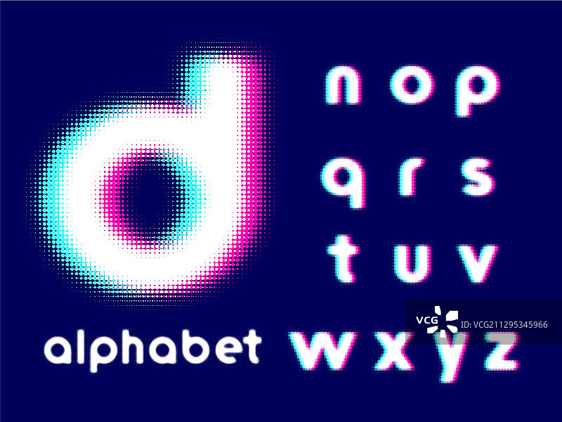 半色调字体图片素材