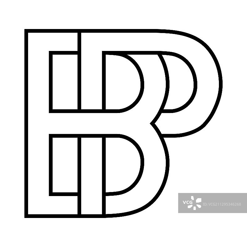 BP PB字母交织图标logo图片素材