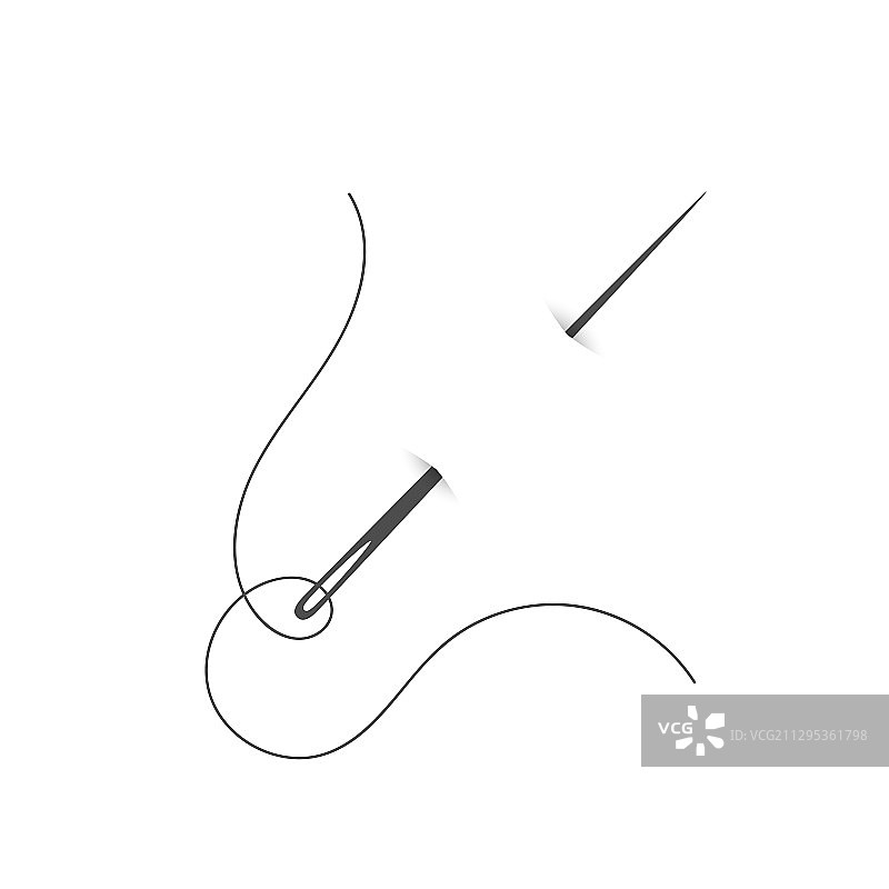 针和线轮廓图标图形图片素材