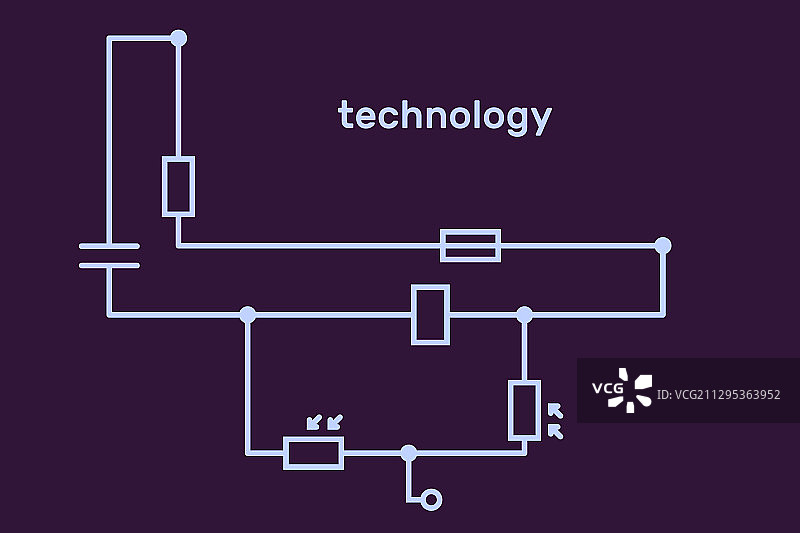 电子电路方案技术概念图片素材