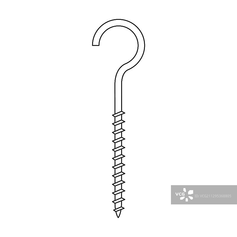 金属钩线性图标图片素材